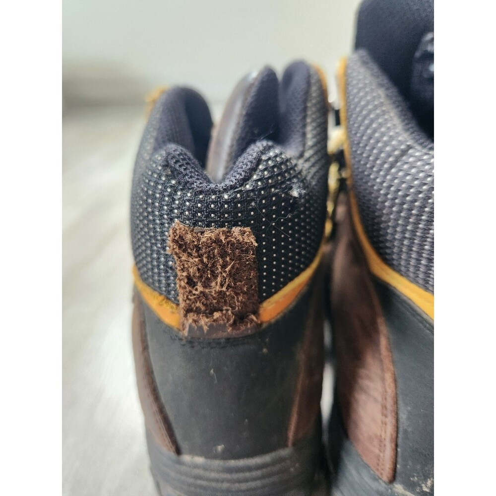 Brahma Blaze Steel Toe Work Boots Brown Leather Lace Up Safety Womens Sz 8 GUC - Picture 6 of 11